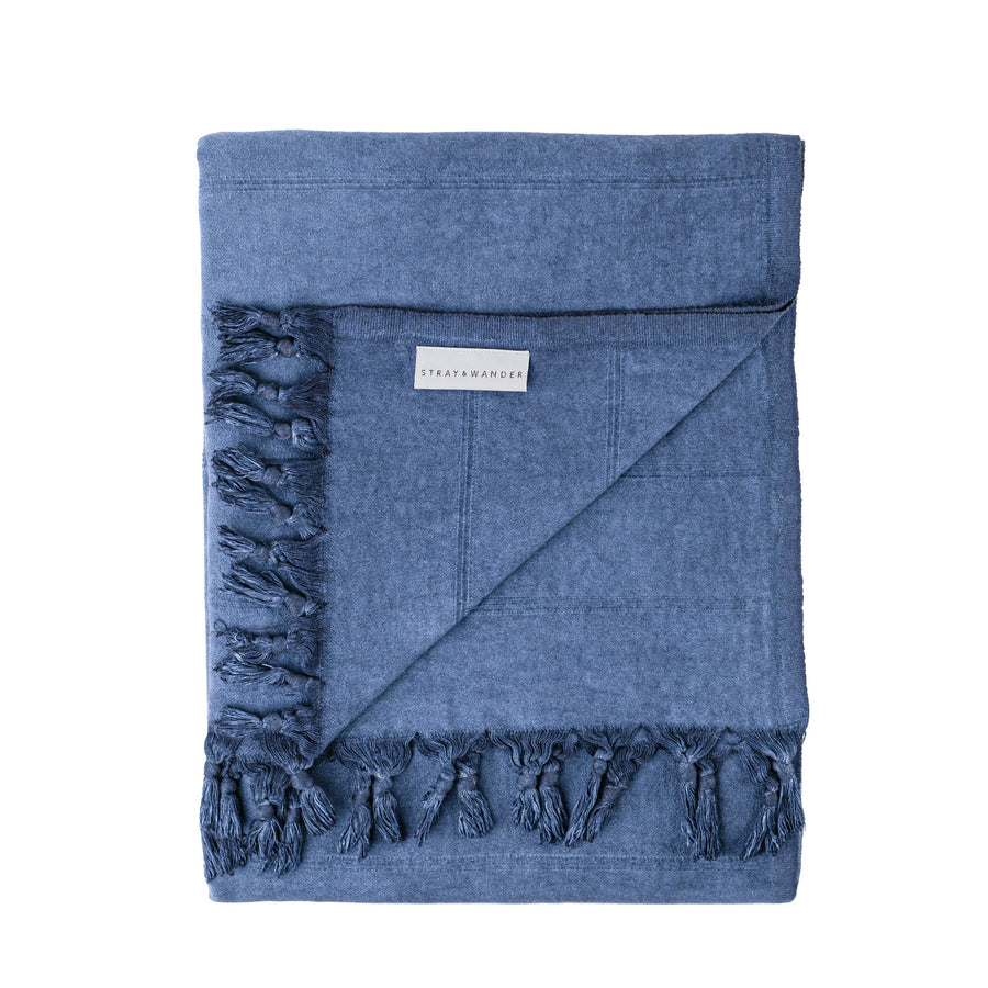 Blue Brook Turkish blanket folded