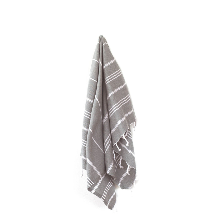 Organic Turkish Marin Brown towel hanging