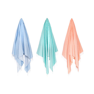 Organic Turkish Aqua  towel hanging cover