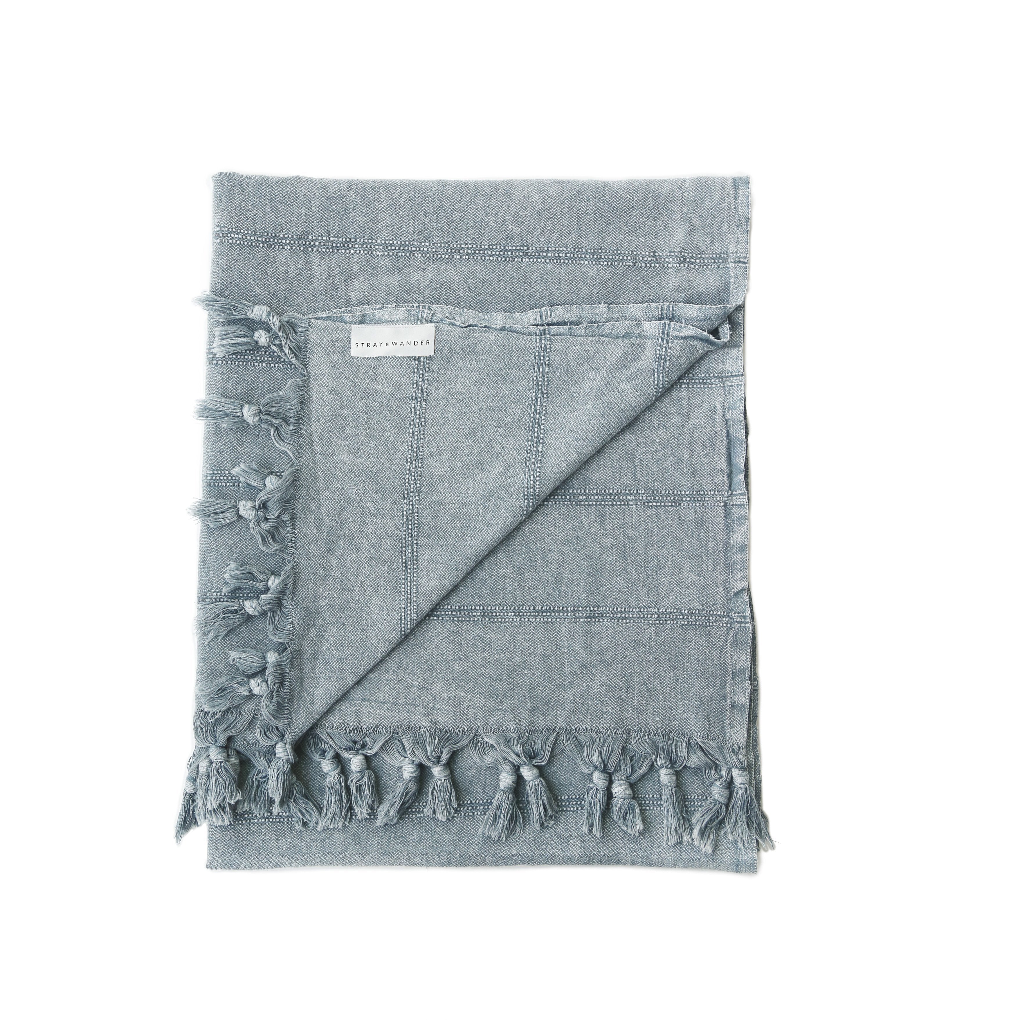 Turkish Hammam Brook Blanket - Stone Washed (Grey) – Stray & Wander