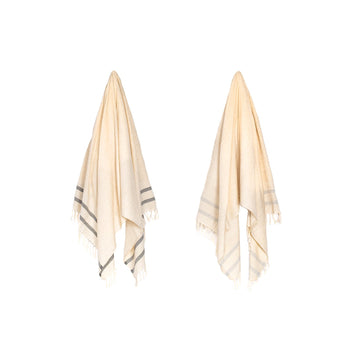 Organic Turkish Lagoon towel hanging cover