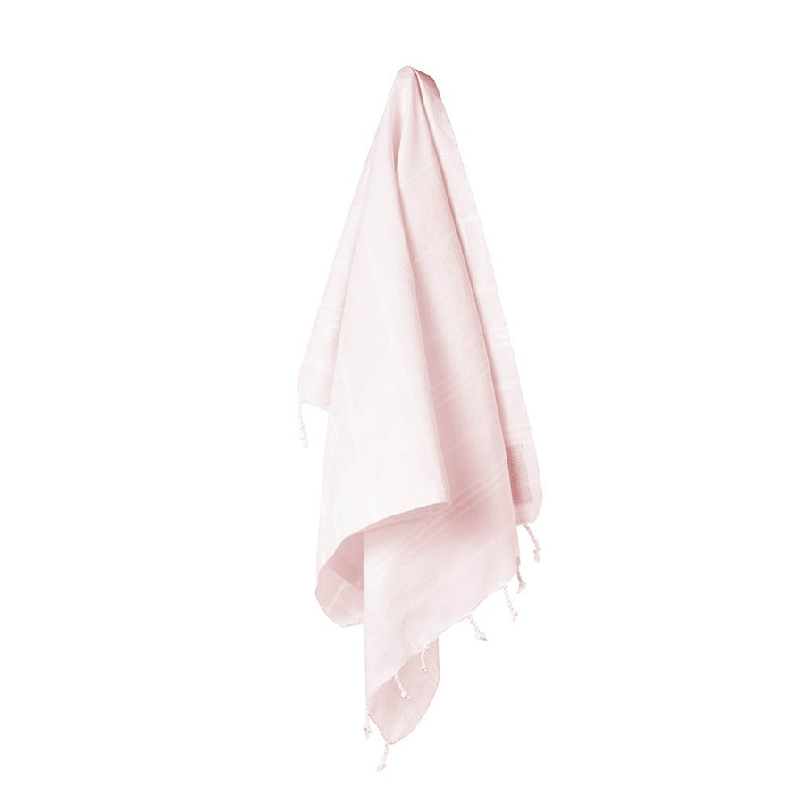 Organic Turkish Marin Pink towel hanging