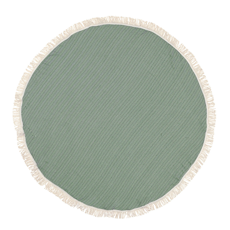 Organic Turkish Reve Forest Green Roundie flat