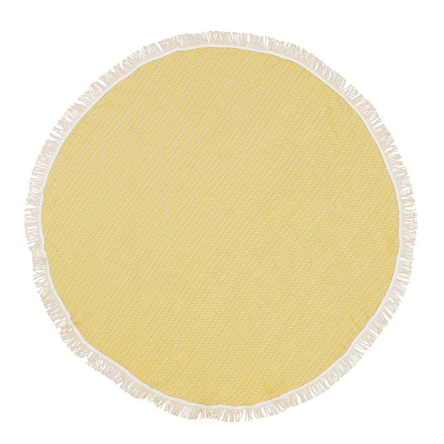 Organic Turkish Reve Mustard Roundie flat