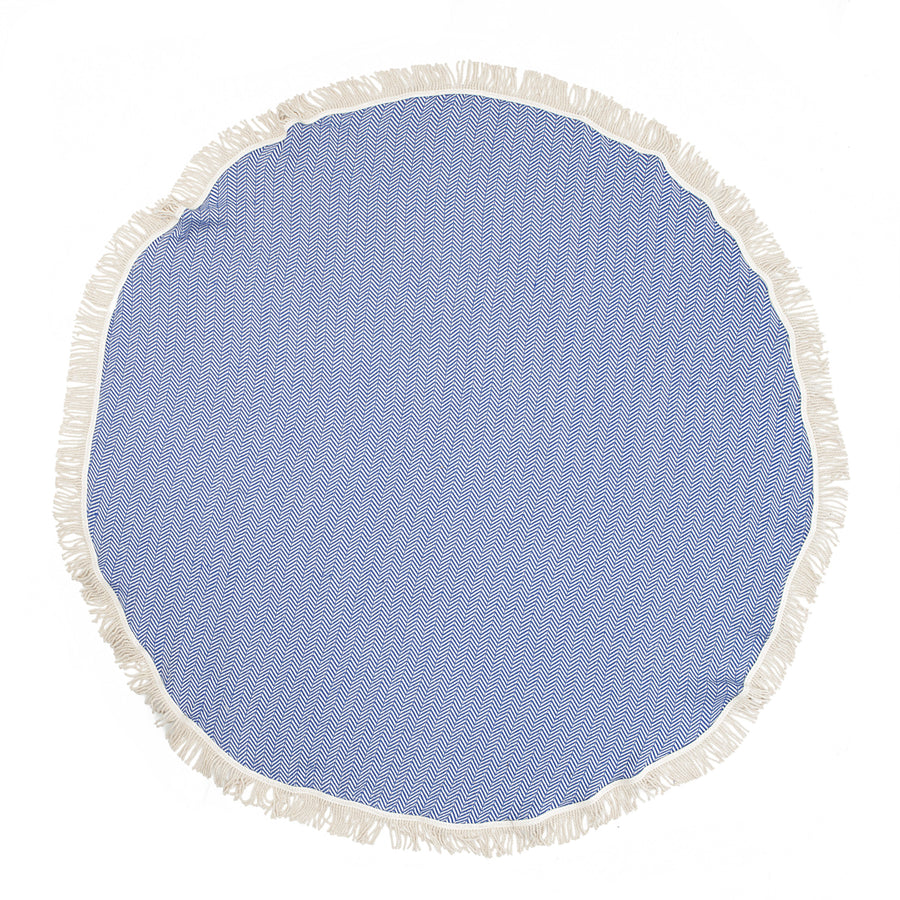 Organic Turkish Reve Royal Blue Roundie flat