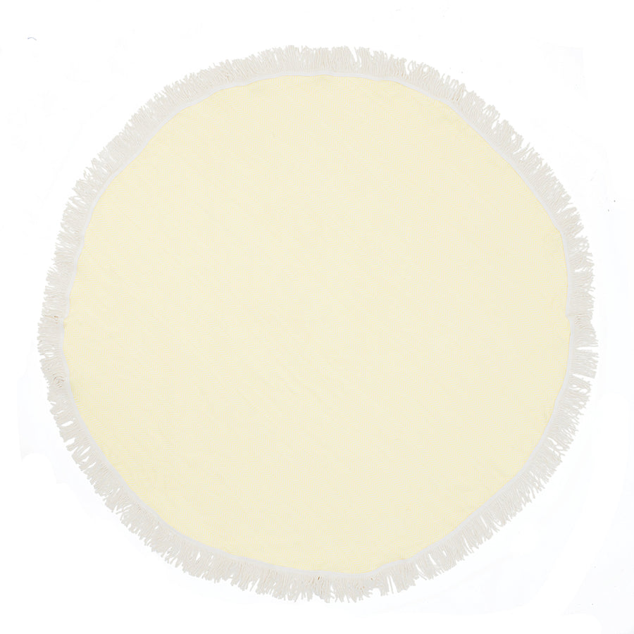 Organic Turkish Reve Yellow Roundie flat