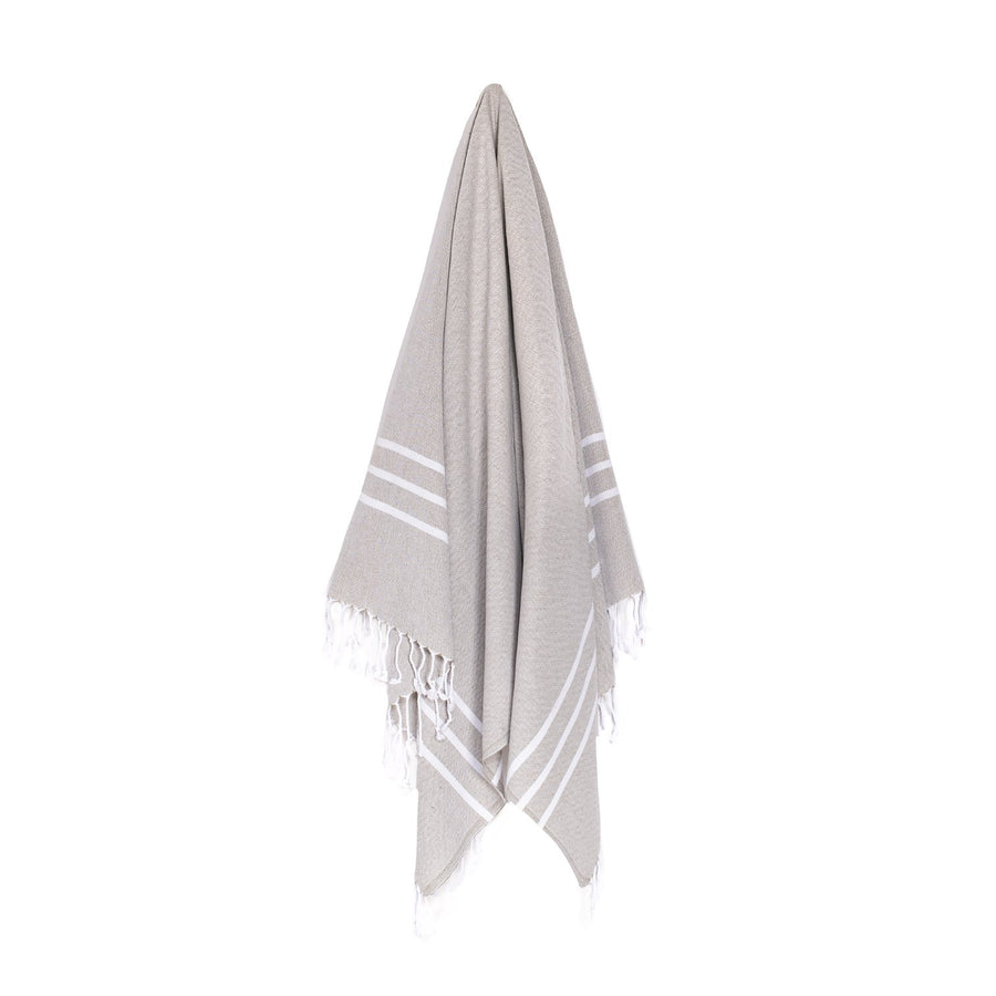 Organic Turkish Riviera olive towel hanging