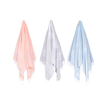 Organic Turkish Riviera towel hanging cover