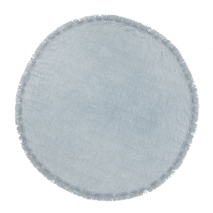 Organic Turkish Brook Blue Roundie flat