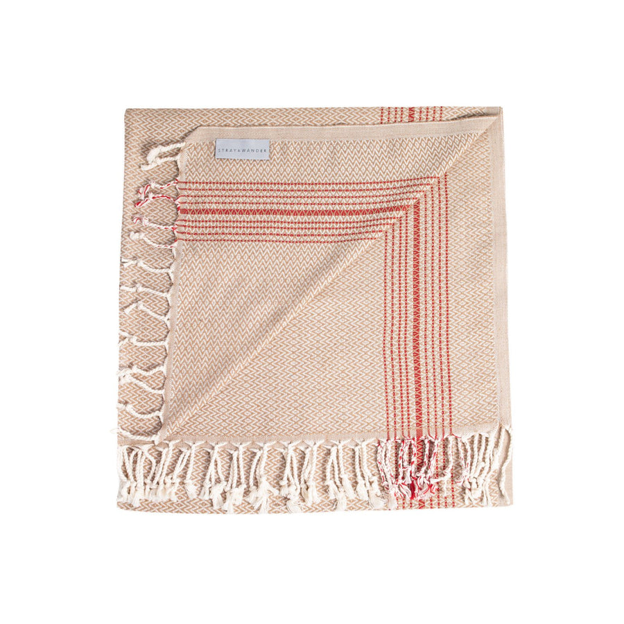 Organic Turkish Su camel towel flat